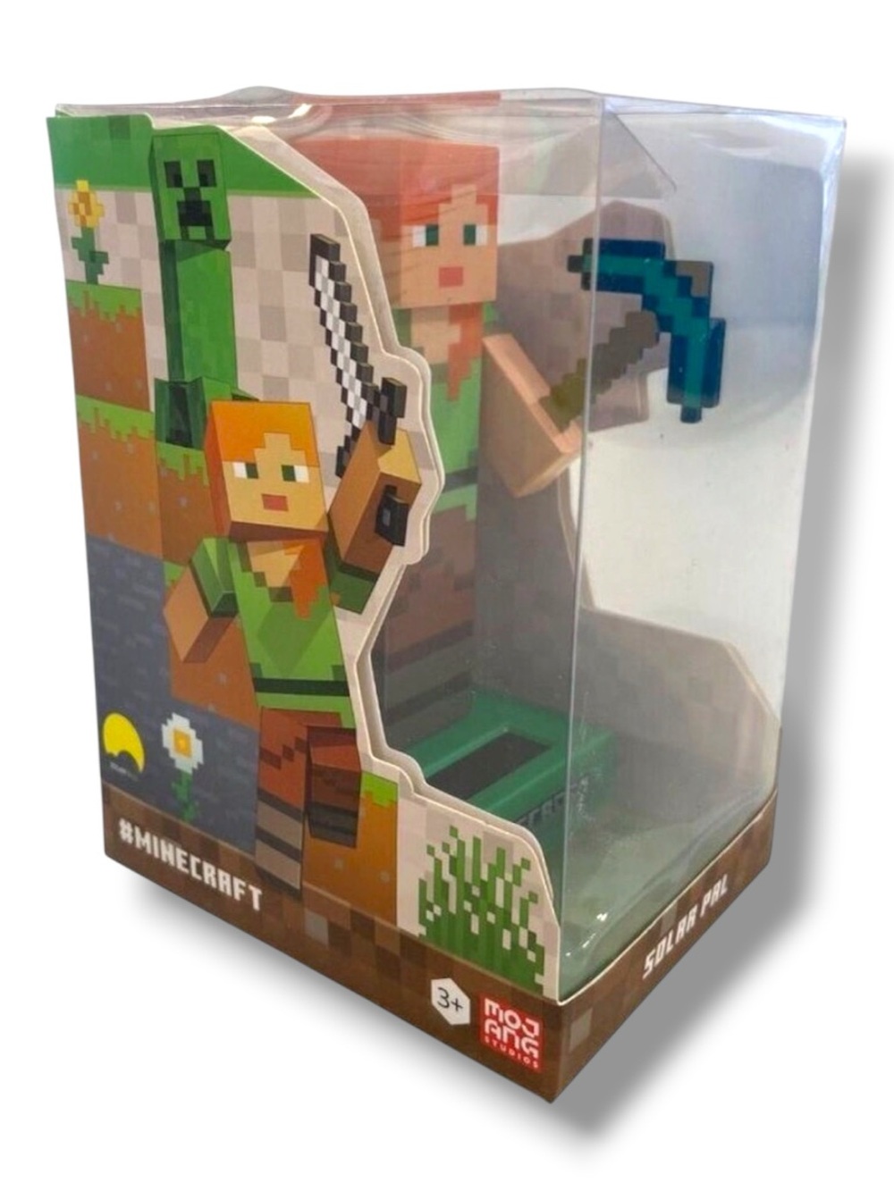 Minecraft Solar Pal Alex & Creeper Figurine New in original box collectible